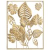 Mauro Ferretti Wandpaneel Jungle 60x80x6,5 cm goldfarben