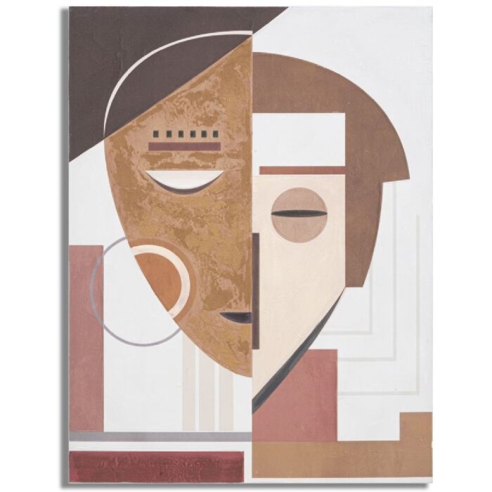 Mauro Ferretti Wandbild Ethnic Face 60x2,7x80 cm mehrfarbig