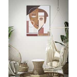 Mauro Ferretti Wandbild Ethnic Face 60x2,7x80 cm mehrfarbig