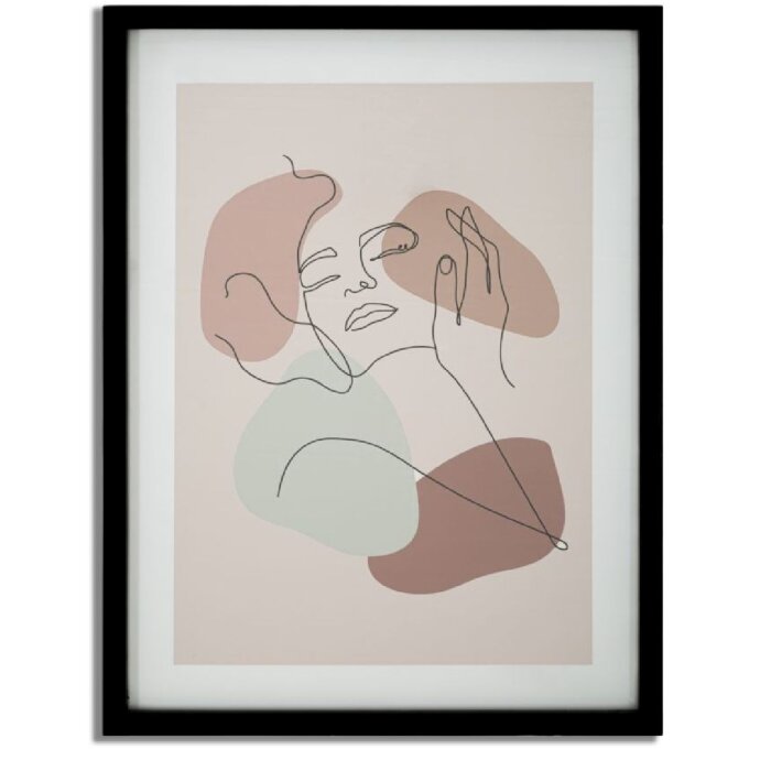 Художественный принт Mauro Ferretti с рамкой Face 35x2x47 см разноцветный