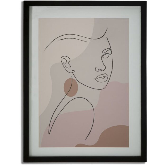 Mauro Ferretti Kunstdruck mit Rahmen Face 35x2x47 cm mehrfarbig