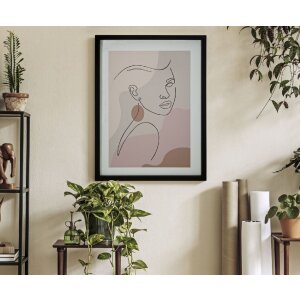 Mauro Ferretti Kunstdruck mit Rahmen Face 35x2x47 cm mehrfarbig