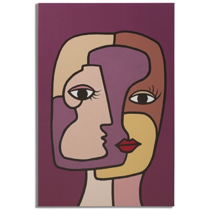 Mauro Ferretti Wandbild Face 60x3x90 cm mehrfarbig