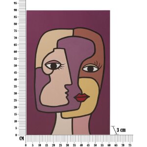 Mauro Ferretti Wandbild Face 60x3x90 cm mehrfarbig