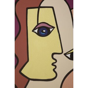 Mauro Ferretti Wandbild Face 60x3x90 cm mehrfarbig