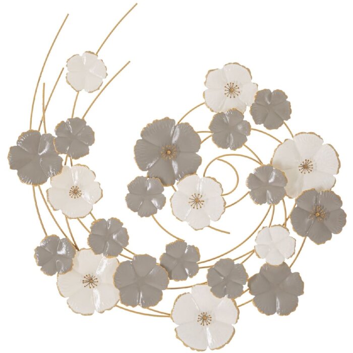 Mauro Ferretti Wandpaneel Lotly 63,5x5x67,9 cm weiß grau