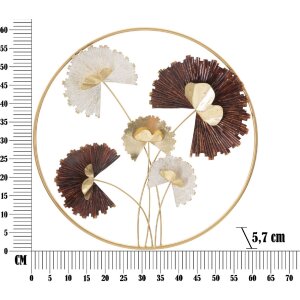 Mauro Ferretti Wandpaneel Reddy Round Ø 61x5,7 cm mehrfarbig