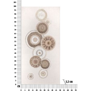 Mauro Ferretti Wandbild Circly mit Applikation 50x3,2x100 cm cremefarben