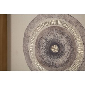 Mauro Ferretti Wandbild Circly mit Applikation 45x3,2x60 cm cremefarben