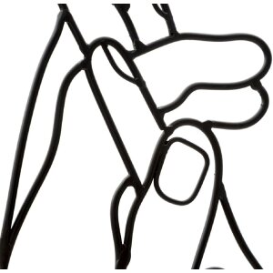 Настенное панно Mauro Ferretti Simply Hands 40x1x55 см черное