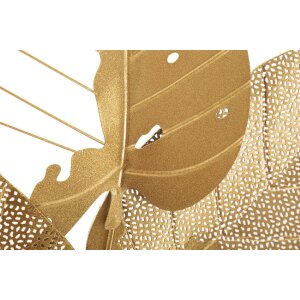 Настенное панно Mauro Ferretti Осенний лист 53x4x84,5 см в золотом цвете