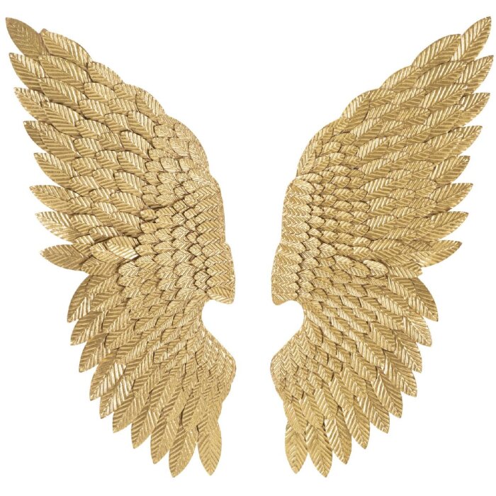 Настенное панно Mauro Ferretti Ali Beauty Set 2 шт 37,5x3x100 см золотого цвета