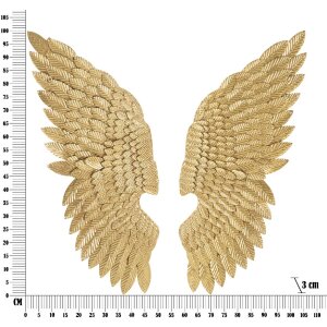 Настенное панно Mauro Ferretti Ali Beauty Set 2 шт 37,5x3x100 см золотого цвета