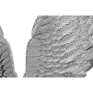 Настенное панно Mauro Ferretti Ali Beauty Set 2 шт 37,5x3x100 см серебристого цвета