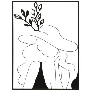 Mauro Ferretti Wandpaneel Elegant 60x1x80 cm schwarz