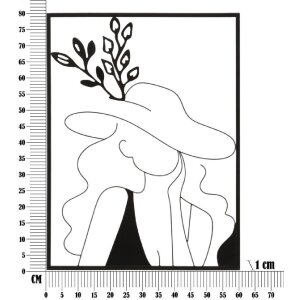 Настенное панно Mauro Ferretti Elegant 60x1x80 см черное