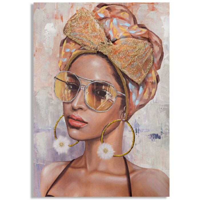 Mauro Ferretti Настенная фреска Jennifer 70x3x100 см разноцветный