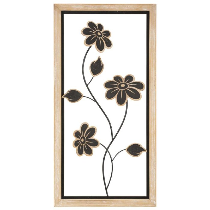 Mauro Ferretti настенное панно Girish 30x2,5x60 см коричневый черный