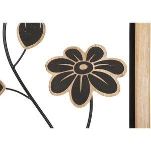 Mauro Ferretti Wandpaneel Girish 30x2,5x60 cm braun schwarz