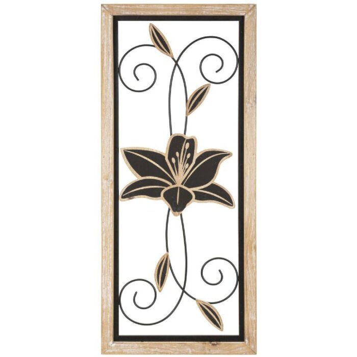 Mauro Ferretti настенное панно Koman 26x2,5x60 см коричневый черный