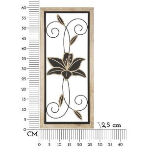 Mauro Ferretti настенное панно Koman 26x2,5x60 см коричневый черный