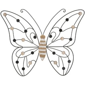 Mauro Ferretti Wandpaneel Schmetterling 39,5x1,5x33,5 cm...