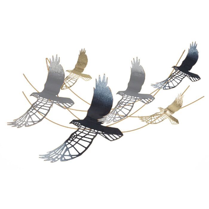 Mauro Ferretti Wandpaneel Vogel 90,8x6,4x50,8 cm mehrfarbig