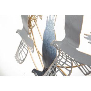 Mauro Ferretti Wandpaneel Vogel 90,8x6,4x50,8 cm mehrfarbig