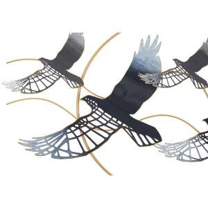 Mauro Ferretti Wandpaneel Vogel 91x7x50 cm mehrfarbig