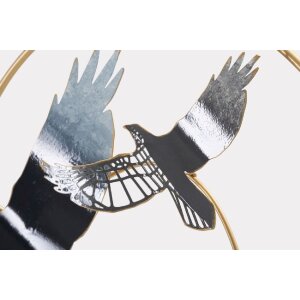 Mauro Ferretti Wandpaneel Vogel 91x7x50 cm mehrfarbig