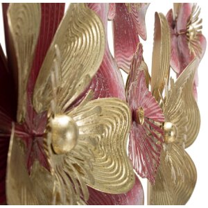 Mauro Ferretti Wandpaneel Lobi 91,4x6,4x50,8 cm dunkelrosa gold