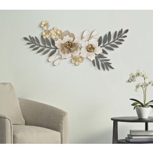 Mauro Ferretti Wandpaneel Greak 90,2x7,6x41,9 cm creme gold