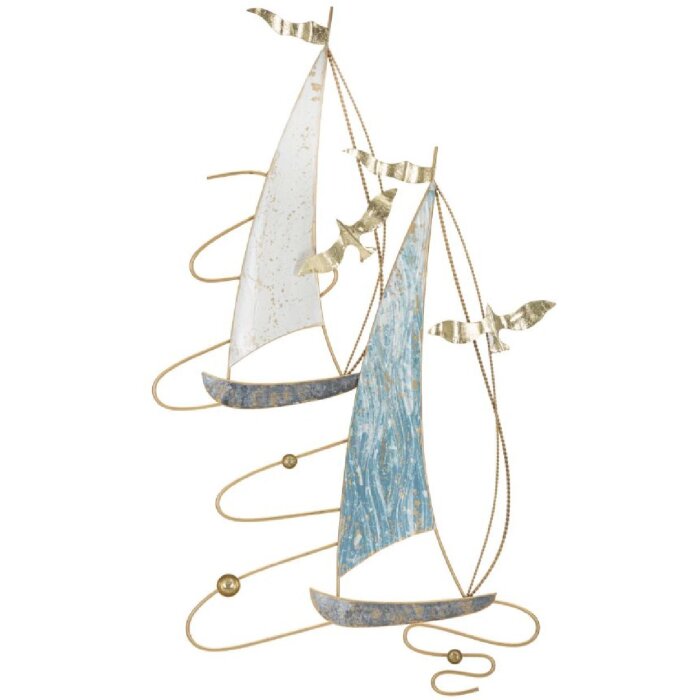 Mauro Ferretti Wandpaneel Vela Color 51,4x4x87 cm blau weiß