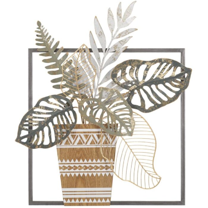 Mauro Ferretti Wandpaneel Vase 54x6,4x62,9 cm