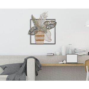 Mauro Ferretti Wandpaneel Vase 54x6,4x62,9 cm