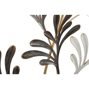 Mauro Ferretti Wanddeko Lixy 50,2x5,1x92 cm schwarz weiß goldfarben