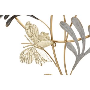 Mauro Ferretti Wanddeko Lixy 50,2x5,1x92 cm schwarz weiß goldfarben