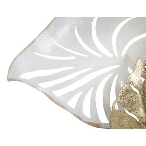 Mauro Ferretti Wandpaneel Pitch 52,7x5,7x90,8 cm weiß goldfarben