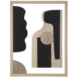 Mauro Ferretti MDF-Wandpaneel Astry 60x2x80 cm natur schwarz