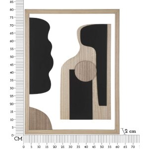 Mauro Ferretti MDF-Wandpaneel Astry 60x2x80 cm natur schwarz