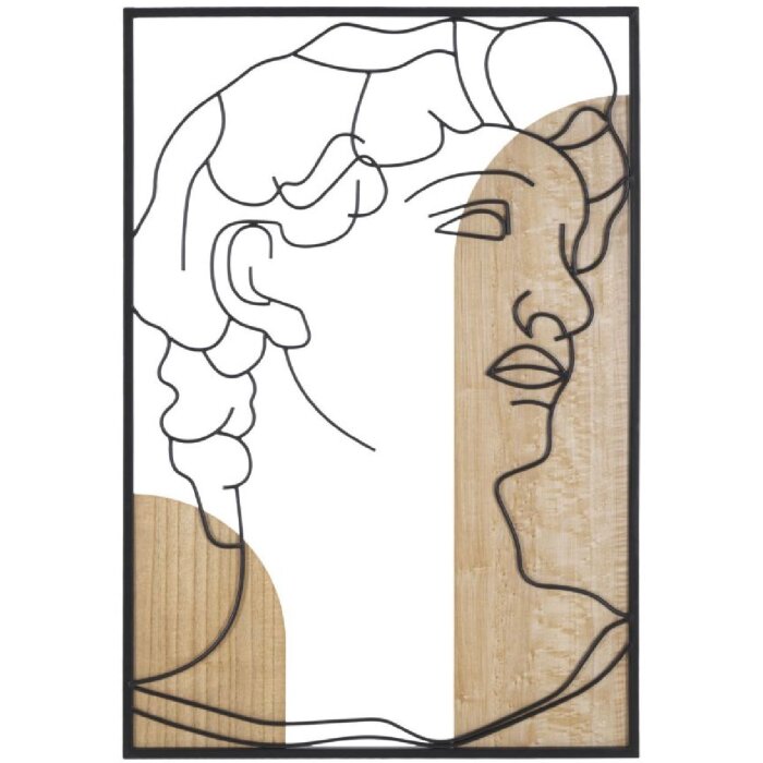 Mauro Ferretti Стеновая панель из МДФ David 55x2x80 натуральный черный