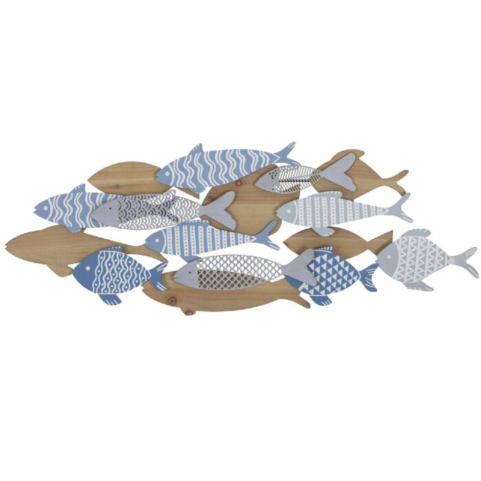 Настенное панно Mauro Ferretti Морские рыбы 91x3x33,5 см разноцветный