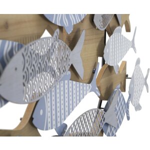 Настенное панно Mauro Ferretti Морские рыбы 91x3x33,5 см разноцветный