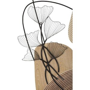 Mauro Ferretti Wandpaneel Tali 70x3x100 cm schwarz braun