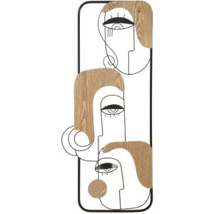 Mauro Ferretti Wandpaneel Picassy 38x2x89,5 cm schwarz braun