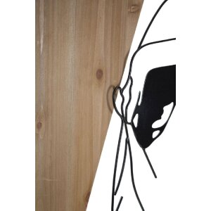 Mauro Ferretti Wandpaneel Strip 50x2x90 cm schwarz braun