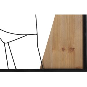 Mauro Ferretti Wandpaneel Strip 50x2x90 cm schwarz braun