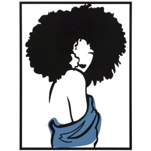 Mauro Ferretti Wandpaneel Afef 60x1,3x80 cm schwarz blau