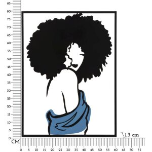 Mauro Ferretti Wandpaneel Afef 60x1,3x80 cm schwarz blau