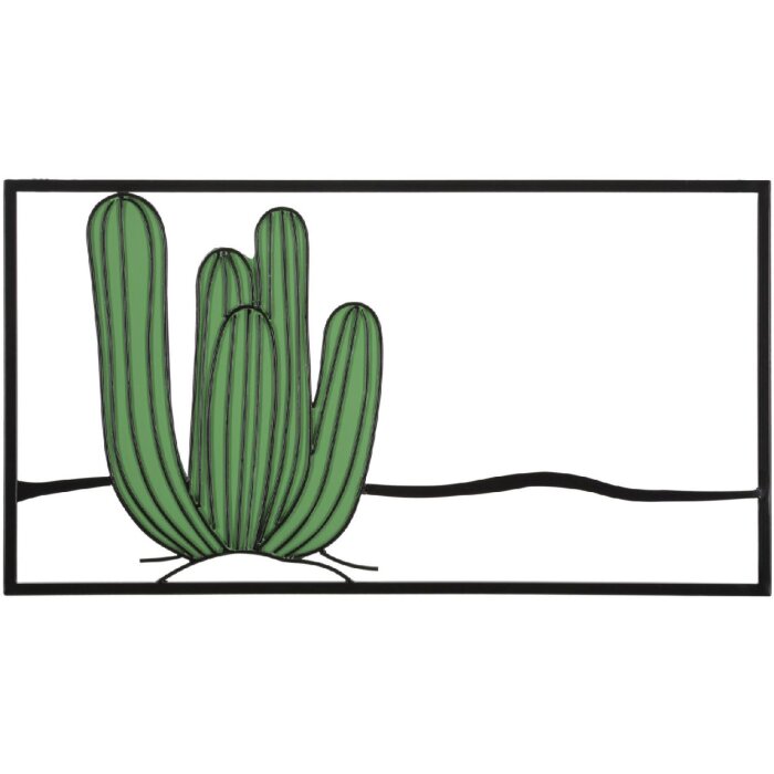 Mauro Ferretti настенное панно Кактус 60x1.3x33 см зеленый черный